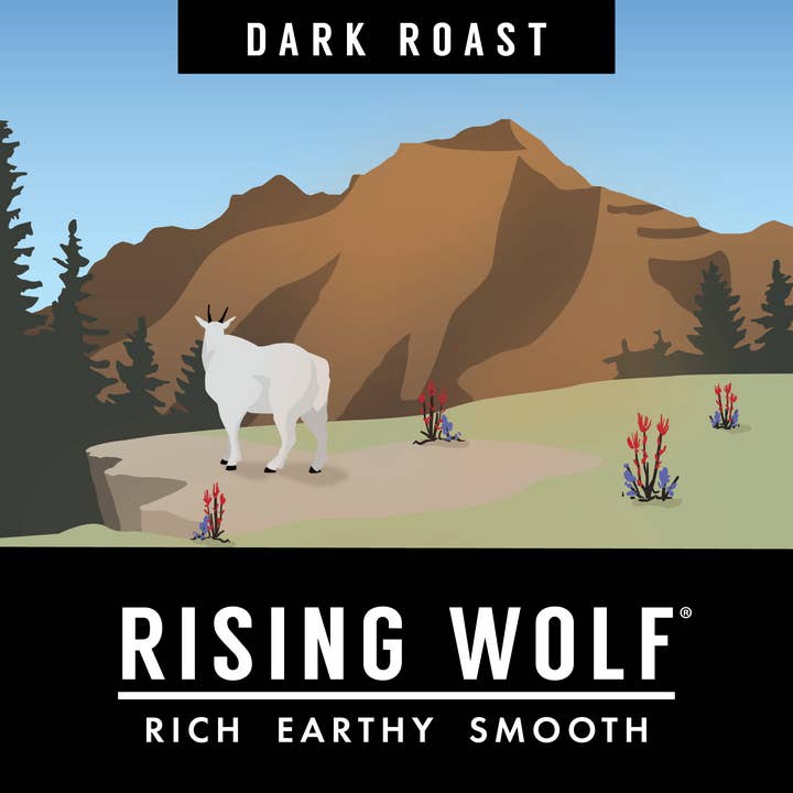 Rising Wolf for wholesale by Montana Coffee Traders