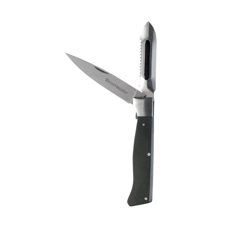 Éplucheur et couteau à parer pliant Adventure Chef en lin pour la vente par Messermeister