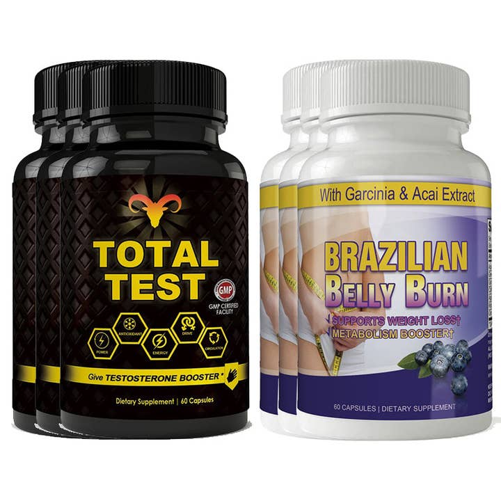 Totally Products - Wholesale Oral supplement/vitamin - Total Test Testosterone Booster and Brazilian Belly Burn Combo Pack2