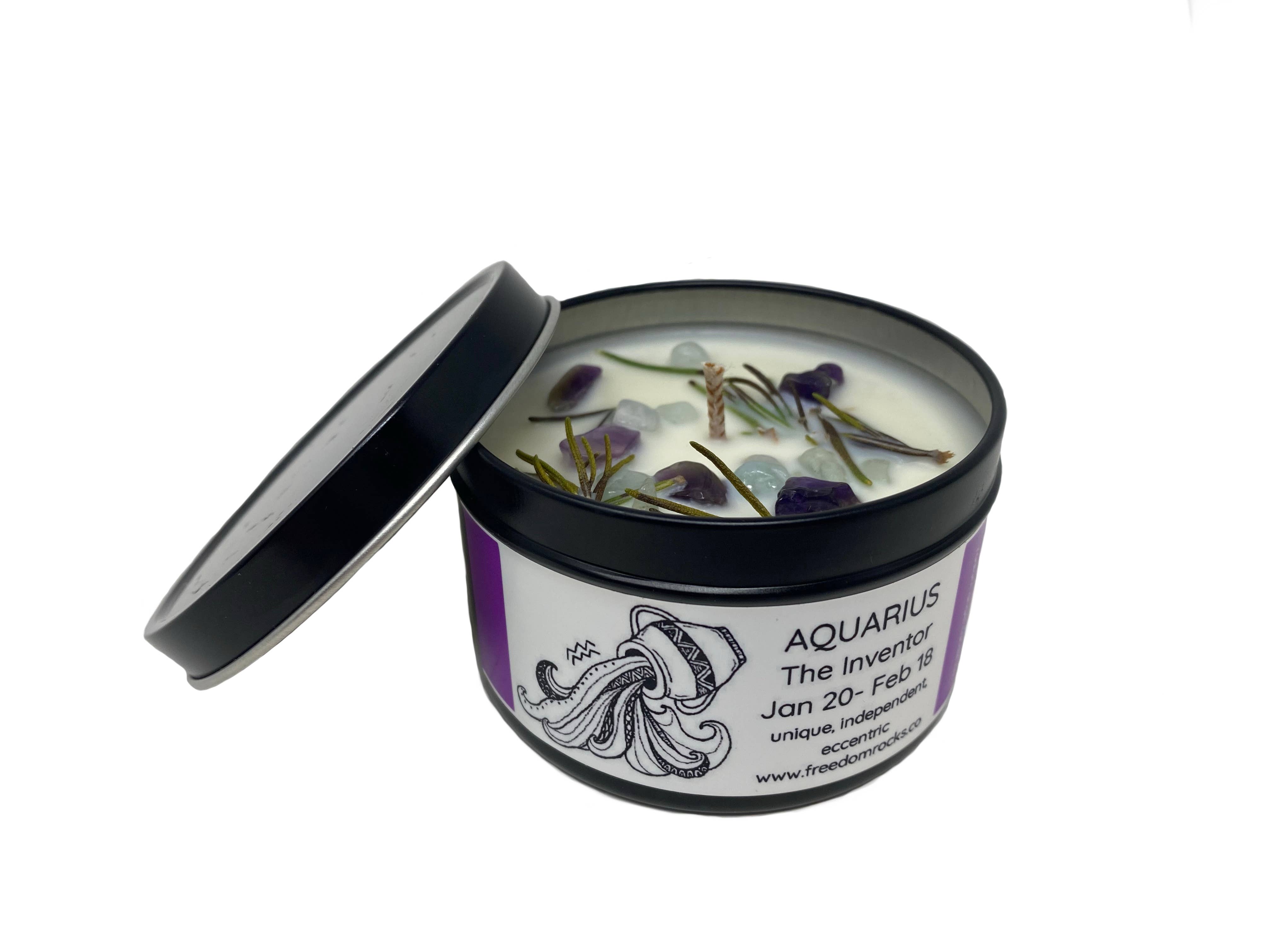 Freedom Rocks - Wholesale Travel Candles - Freedom Rocks Astrology Candles  - Crystal Infused2
