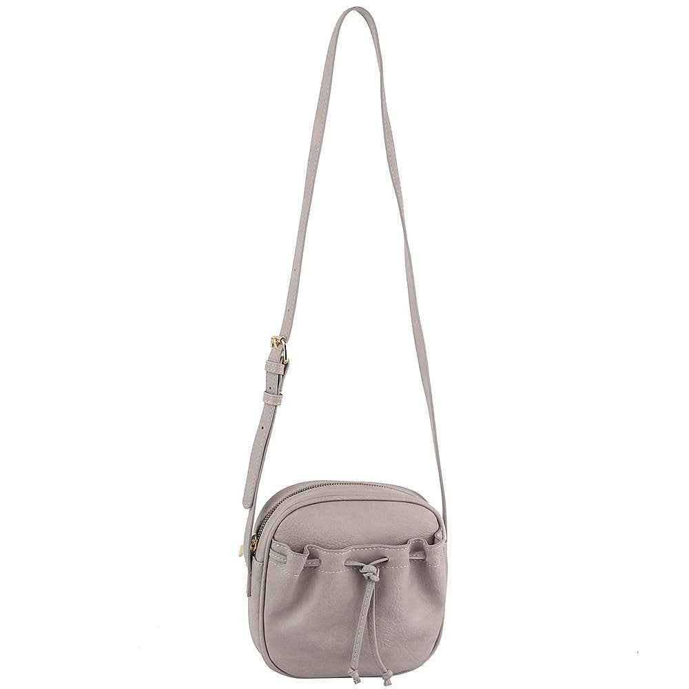 JOIA ACCESSORIES - Wholesale Crossbody Bag - Women's - SMOOTH DRAWSTRING DESIGN ZIPPER CROSSBODY BAG, GL 00624