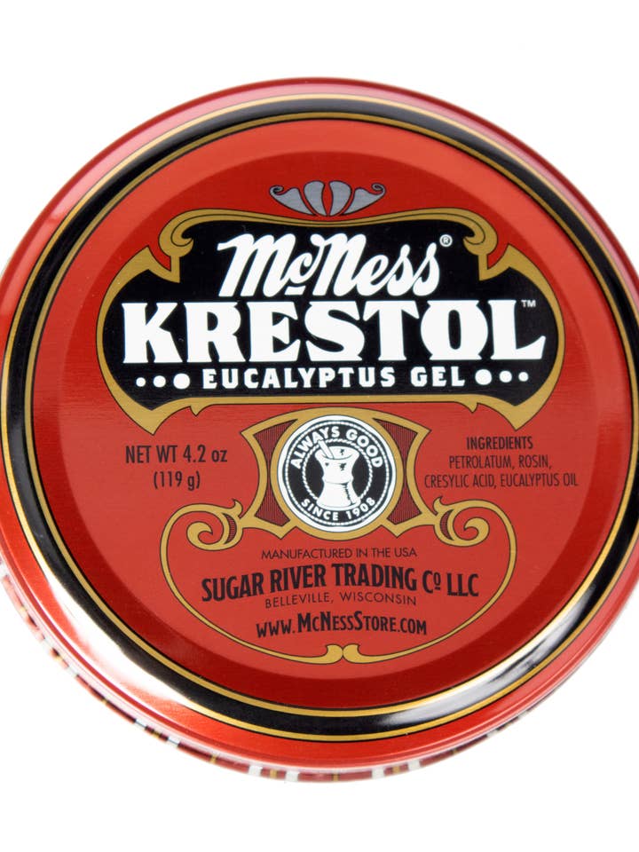 McNess Krestol Eucalyptus Gel - 4.2 oz tin for wholesale by McNess Home Products/Sugar River Trading Co