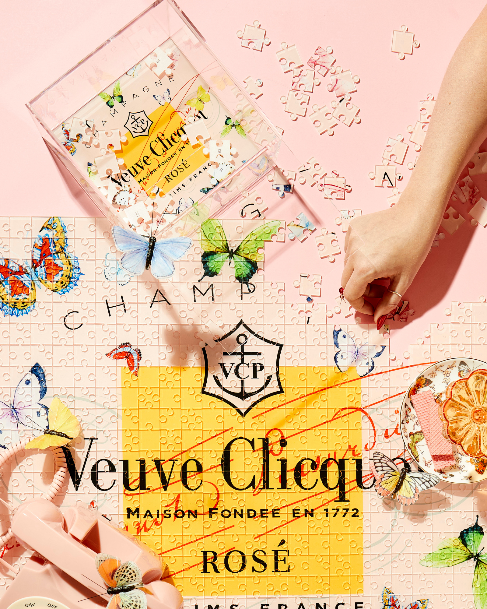 Tart By Taylor - Wholesale Puzzle - Adult - Rose Butterfly Acrylic Puzzle5