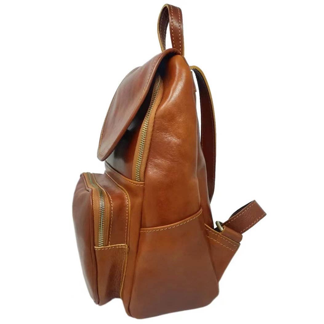 Wholesale Modarno Women's Leather Backpack Handmade in Italy by