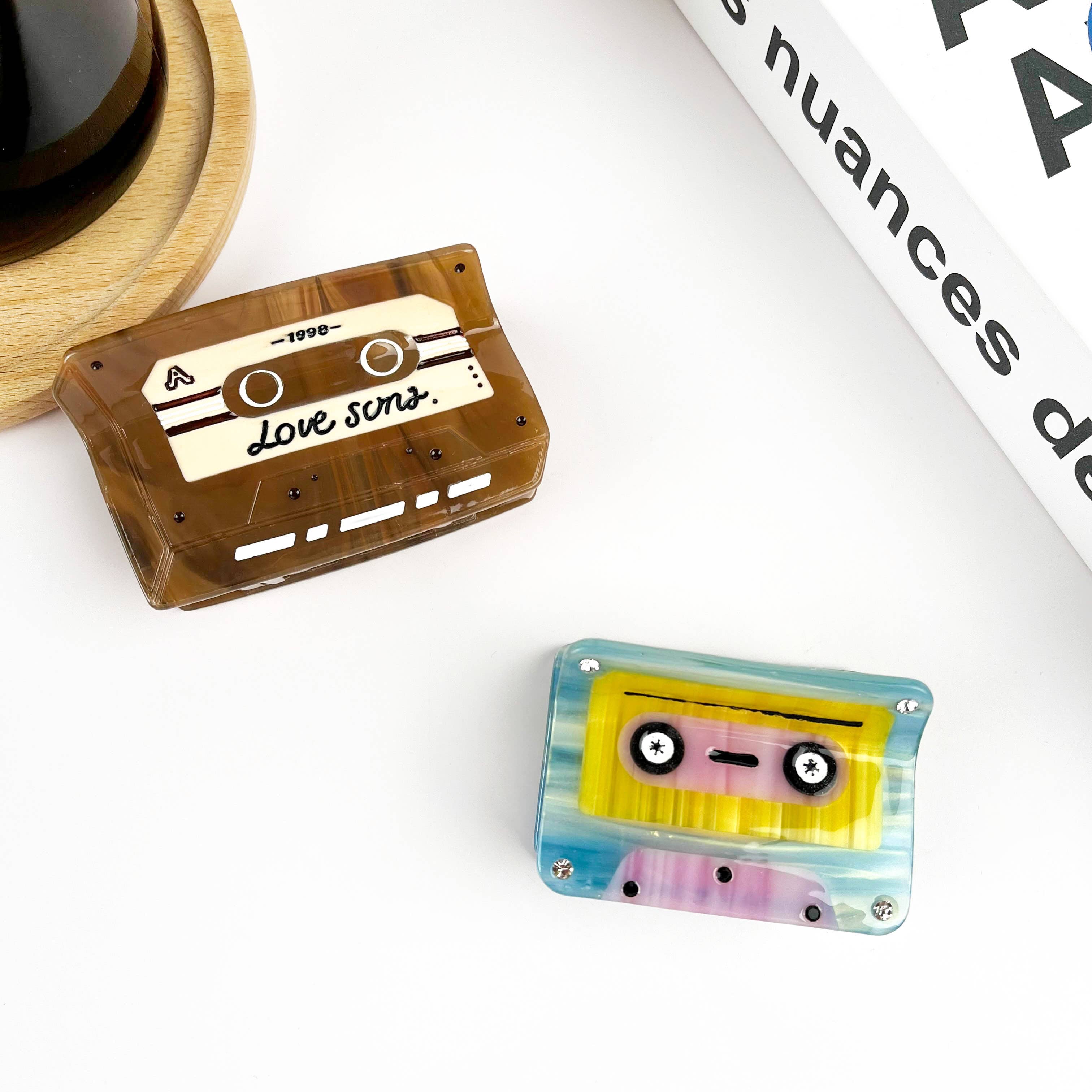 Tape Hair Clip,Acetate Creative Hair Claw for wholesale by TheDivaSoap