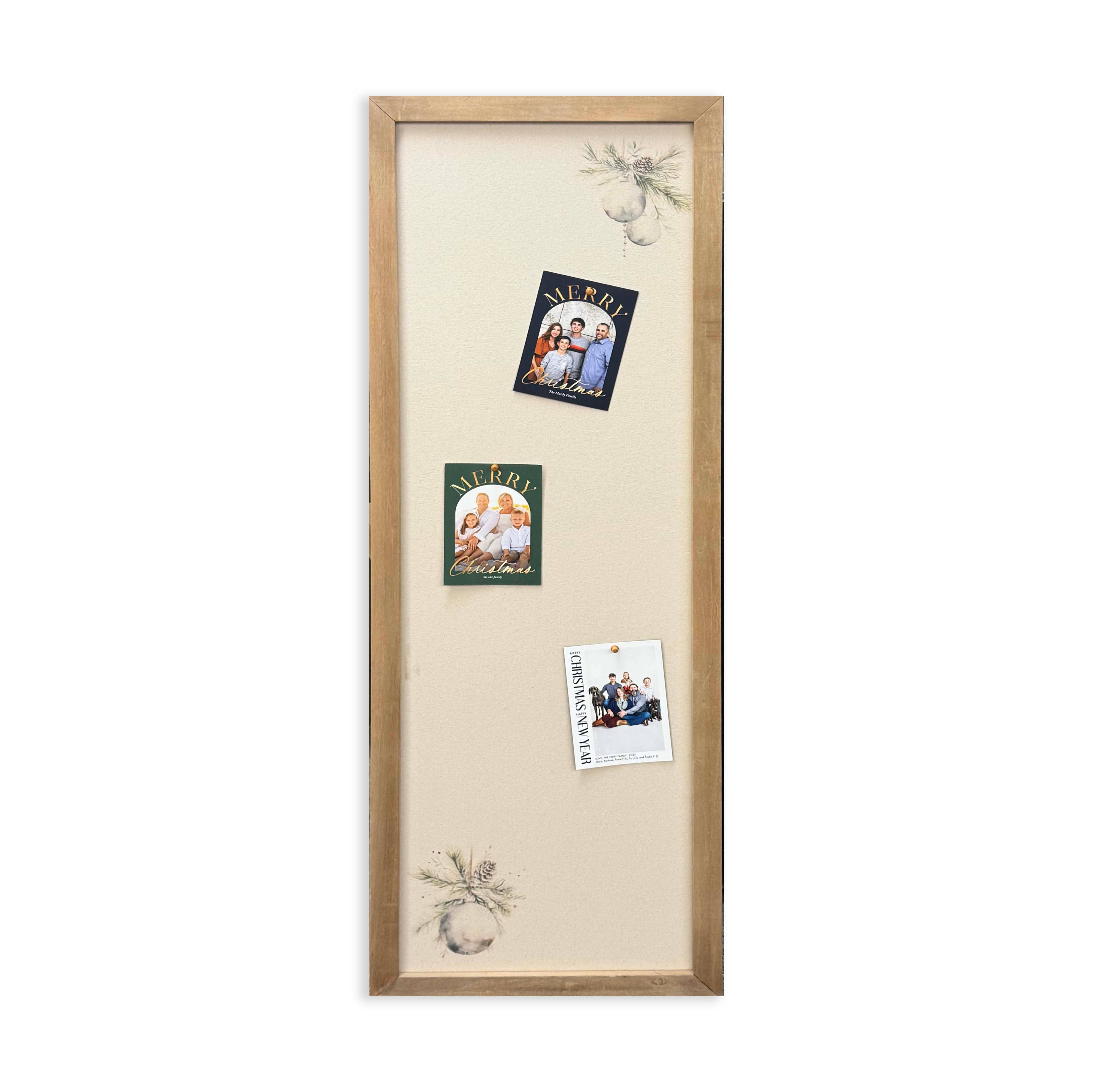 Brayden and Brooks – wholesale Bulletin board – 16x48 Thin Oak Holiday/Everyday Pinboard - Double Sided0