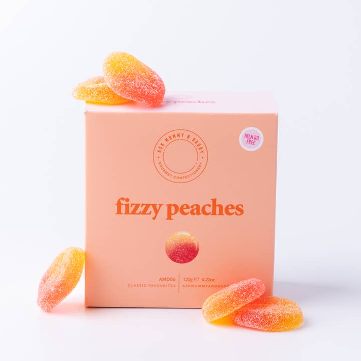 Ask Mummy & Daddy - Vendita all'ingrosso Caramelle gommose - Confezione regalo Fizzy Peaches1
