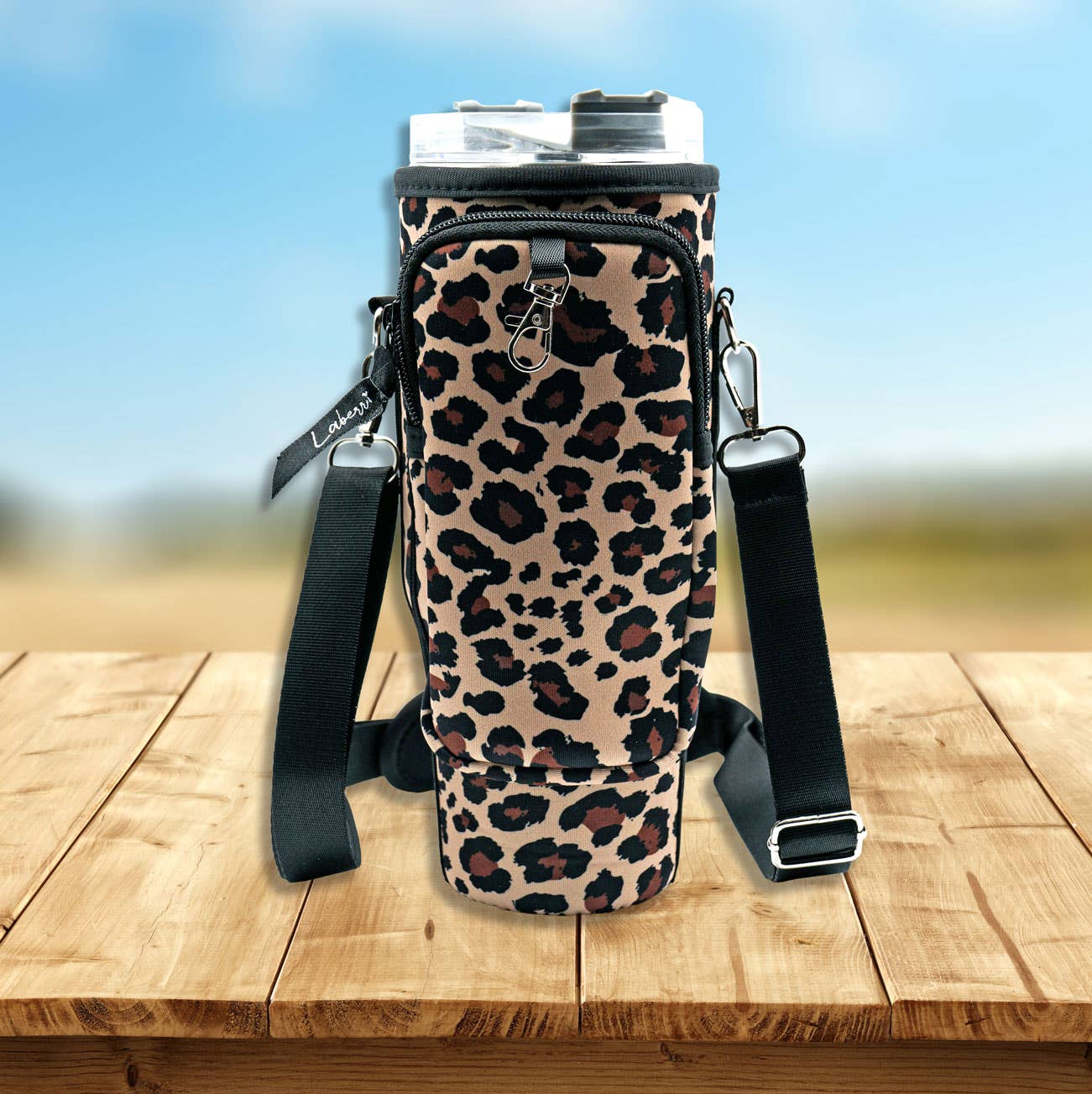 Laberri - Wholesale Crossbody Bag - Women's - 40 oz Tumbler "Handle" Bag - Leopard4