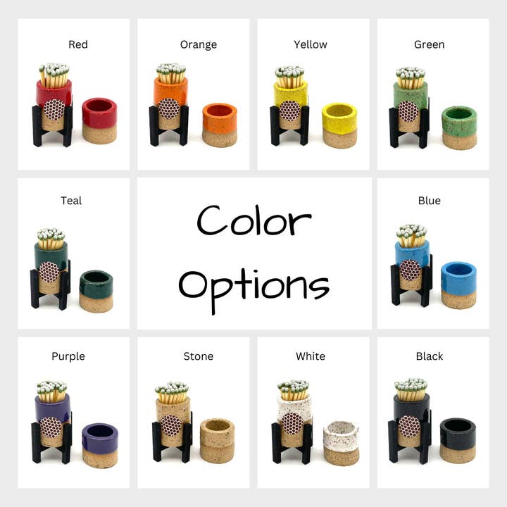 Mini Match Striker for wholesale by Kate Schroeder Ceramics