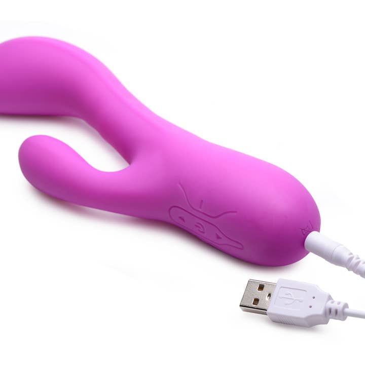 INMI Toys – wholesale Sex toy – Come Hither Silicone Rabbit Vibrator with Orgasmic Motion5