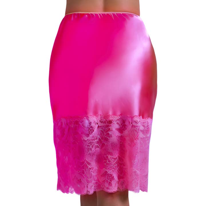 Furious Pink 23" Jasmine Half Slip for wholesale by undergoodies