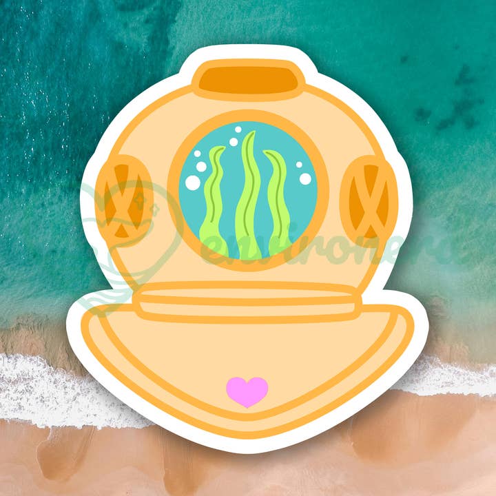 Environerd - Wholesale Sticker - Diving helmet sticker0