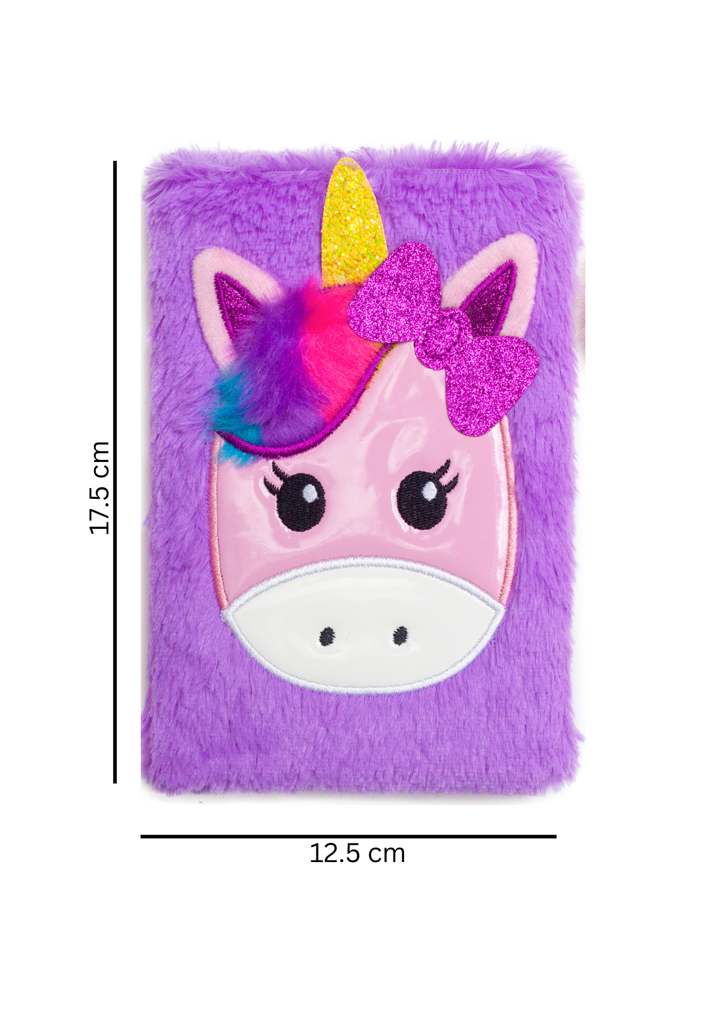 Mad Ally - Wholesale Notebook - Fluffy Notebook - Purple Unicorn3