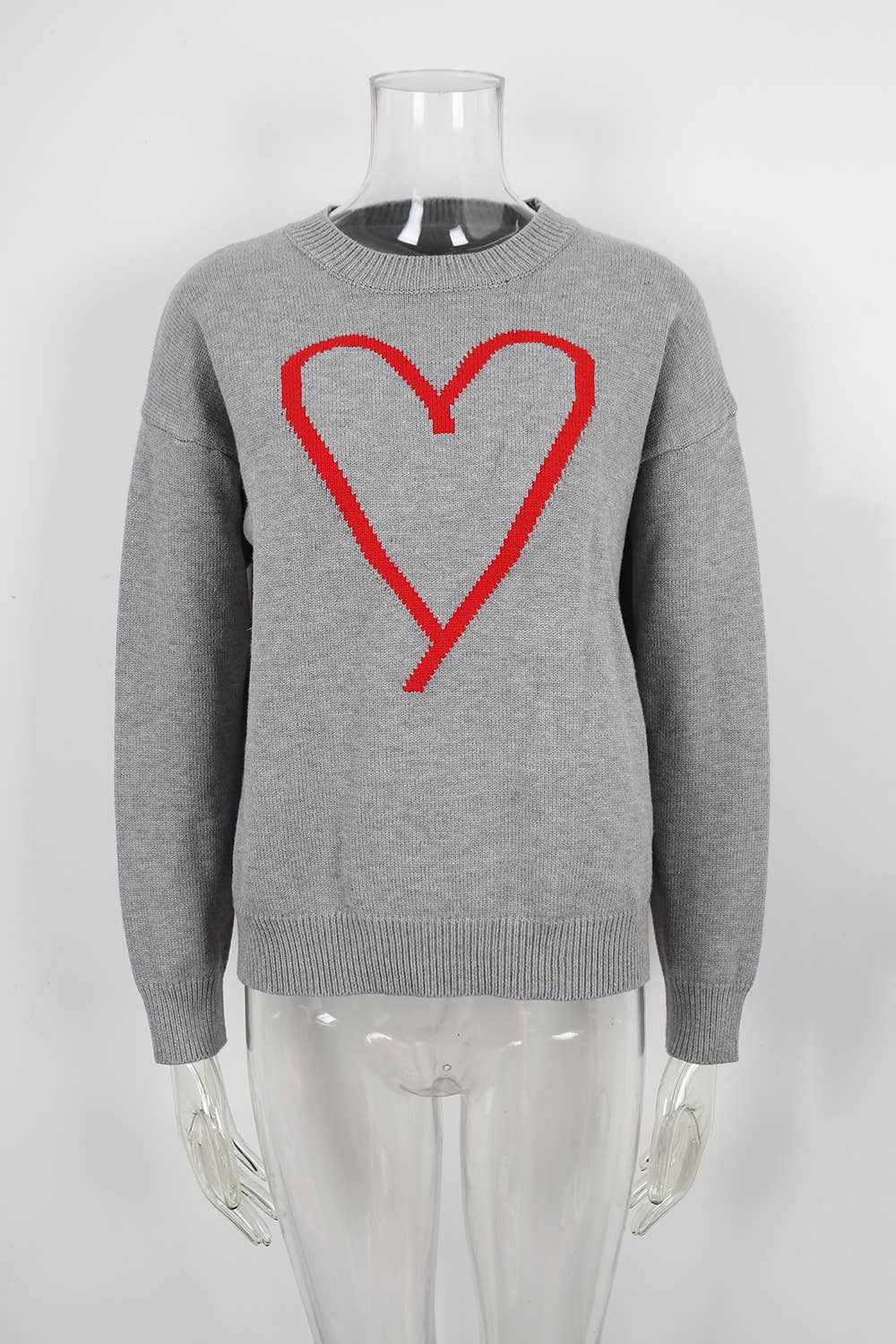 Hope & Sunshine - Wholesale Knit Sweater - Women's - Valentine's Heart Pullover Sweater45