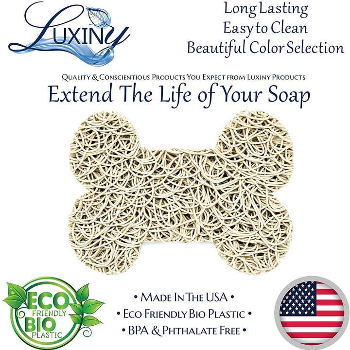 Luxiny Products - Luxurious Bath and Body - Wholesale Bath Soap Dish - Soap Saver | Dog Bone | Soap Rest