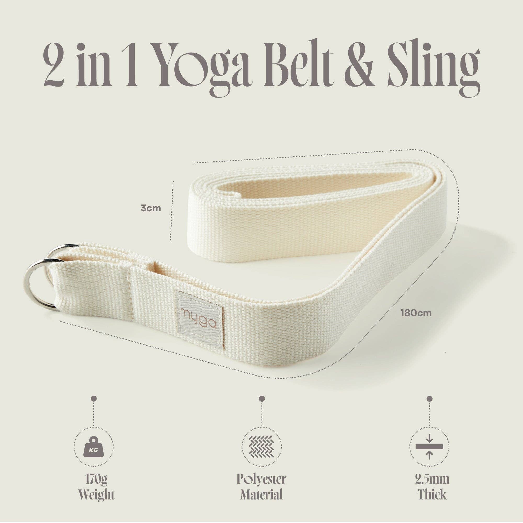 Myga - Wholesale Yoga Strap/Band - 2-in-1 Yoga Strap & Mat Carrier – Deepen Your Practice in Style1