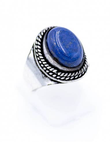 silver Mineral Stone Ring for wholesale on Faire2