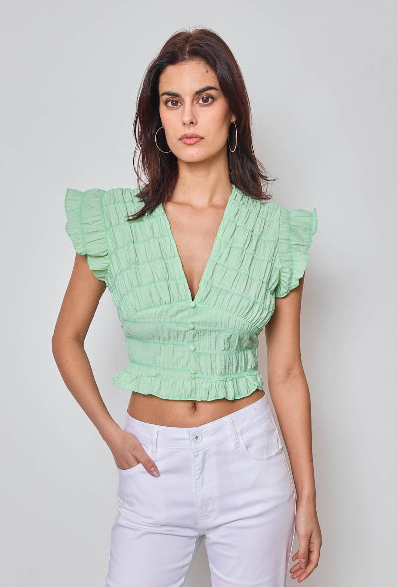 KY CREATION PARIS - Wholesale Blouse - Women's - Flared sleeve top12