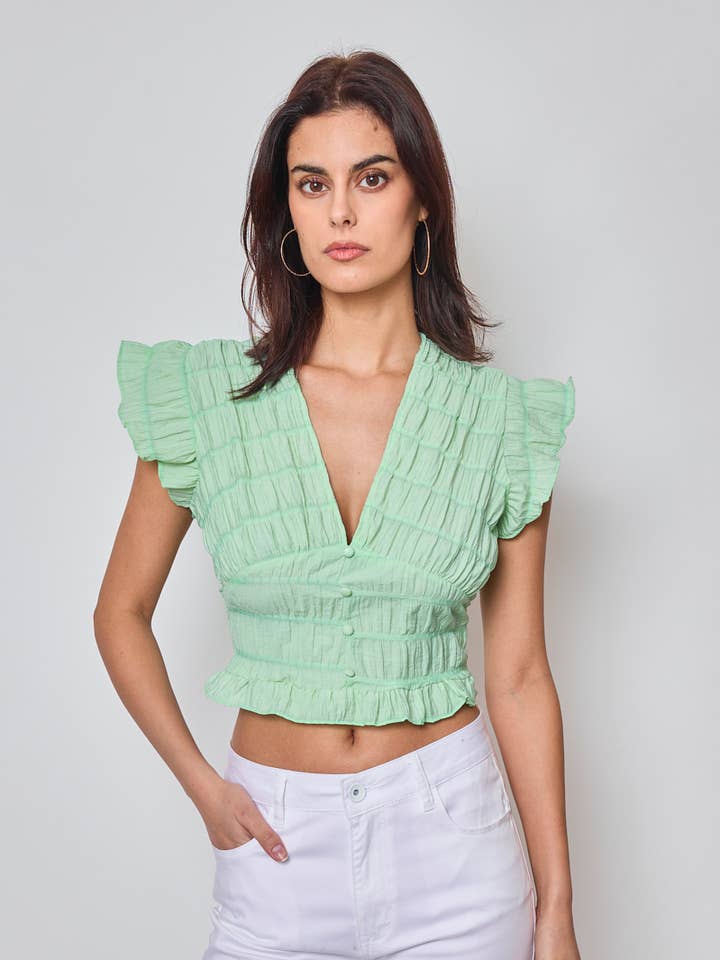 KY CREATION PARIS - Wholesale Blouse - Women's - Flared sleeve top12