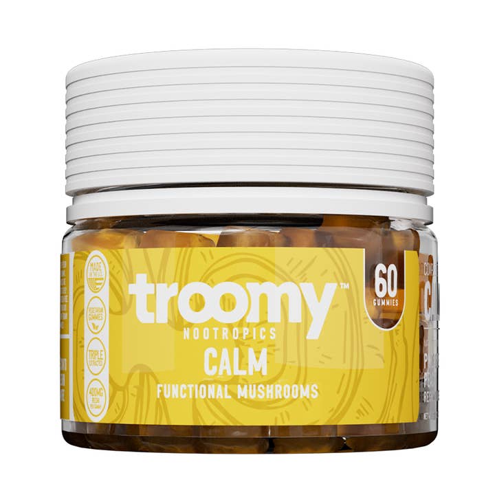 Rolig: Reishi svampegummier (60 tællinger) for engroshandel hos Troomy Nootropics