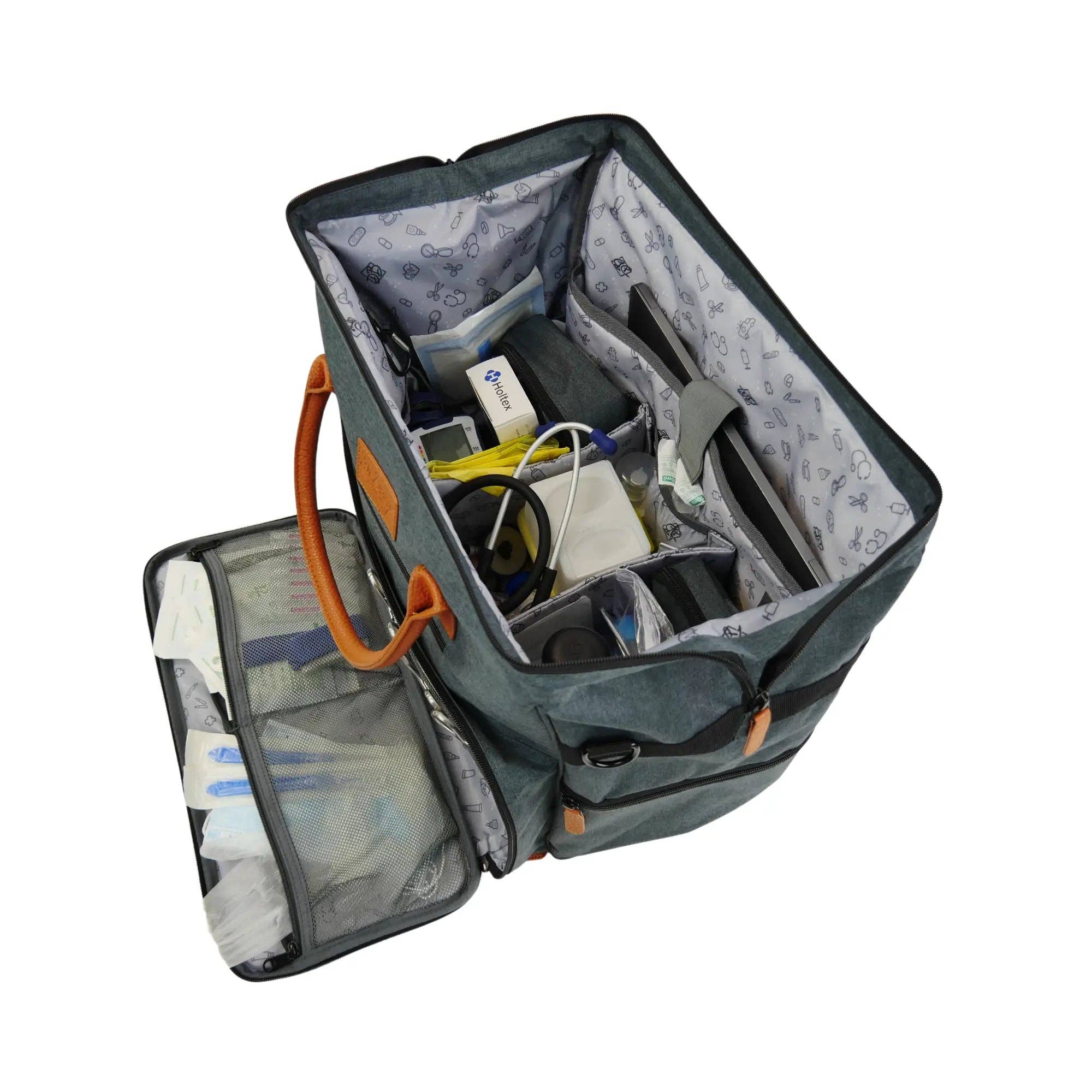 My Podologie – Engroshandel Stor rejse- og weekendtaske - Dame – Medicintaske ETRETAT - Grå / Brun4