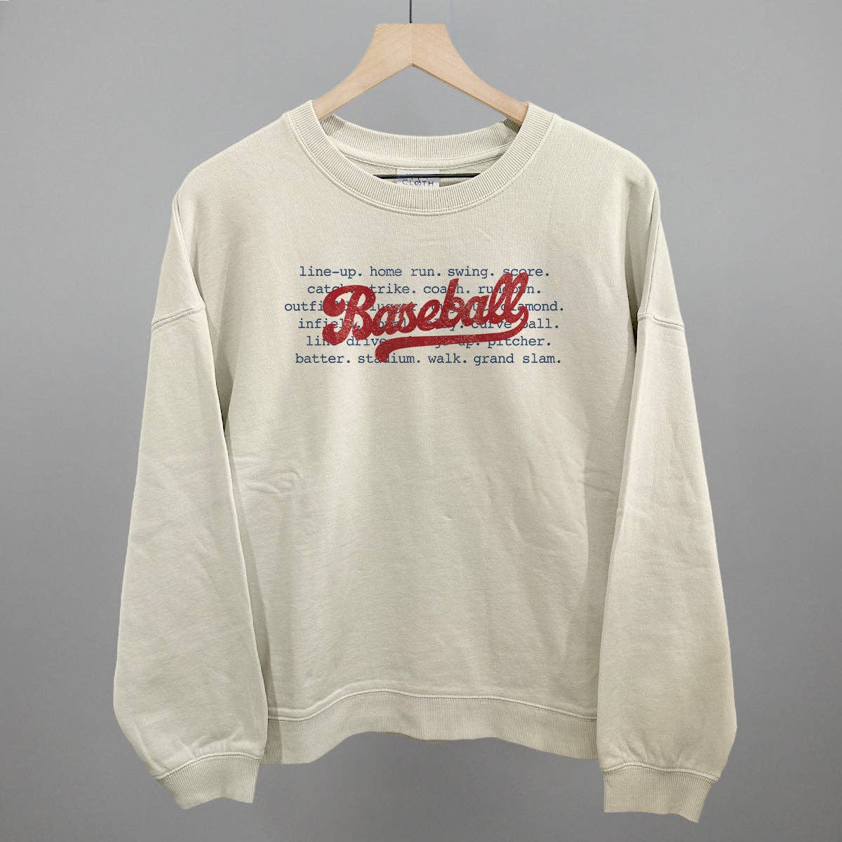Ivy + Cloth - Wholesale Graphic Sweatshirt - Women's - Baseball Terms8