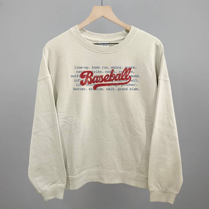 Ivy + Cloth - Wholesale Graphic Sweatshirt - Women's - Baseball Terms8