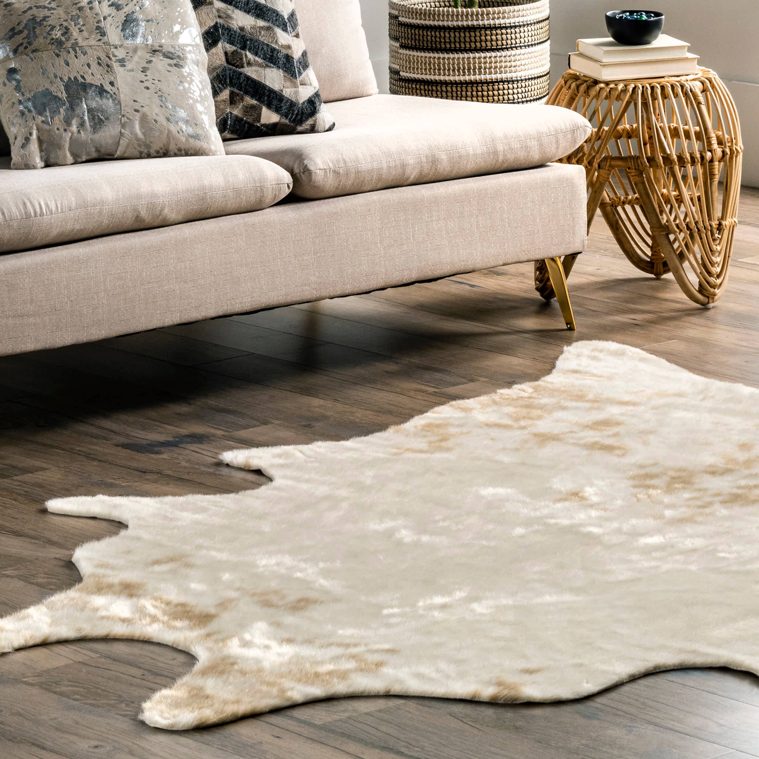 nuLOOM - Wholesale Area Rug - Faux Cowhide Washable Area Rug17