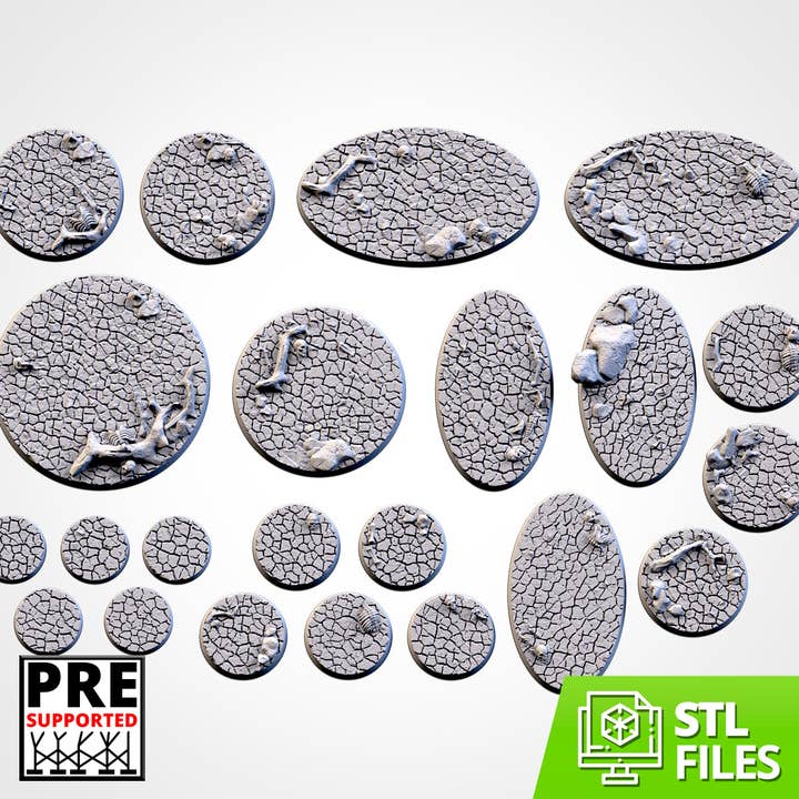 Bases texturadas do deserto por atacado de Forg3d