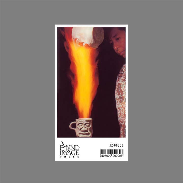 Found Image Press - Wholesale Sticker - Sticker NP-1006 Flaming Face Mug1