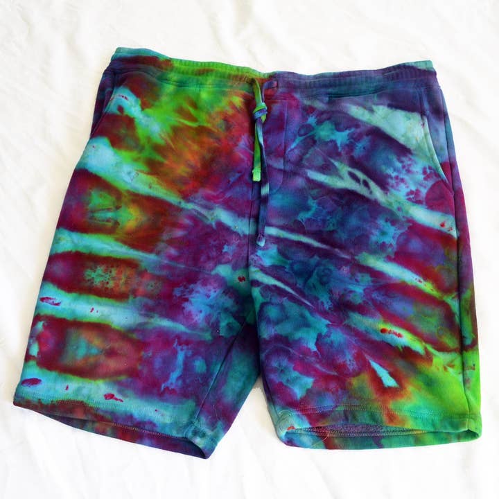 Lounge-Jogginghose aus Fleece | Blauer Säurefarbener Regenbogen für den Großhandel von Soul Shine Maine