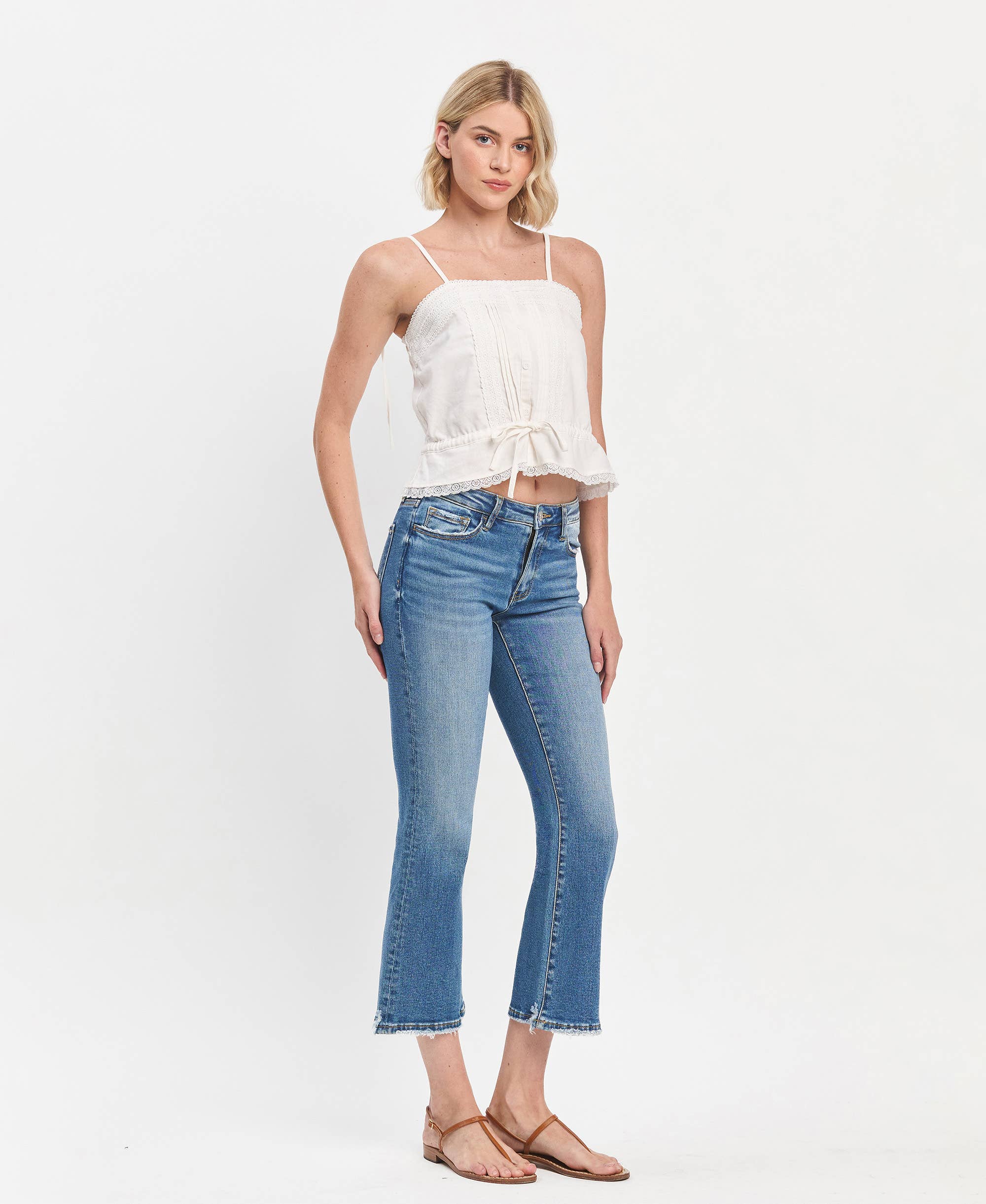 SALUTARY MID RISE KICK FLARE JEANS LV1410 for wholesale on Faire3