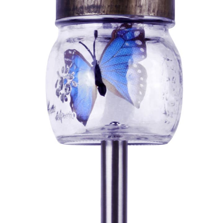Forever Gifts Inc. - Wholesale Outdoor/Lawn Light - Butterfly Jar Solar Pathway Lights, Set of 36