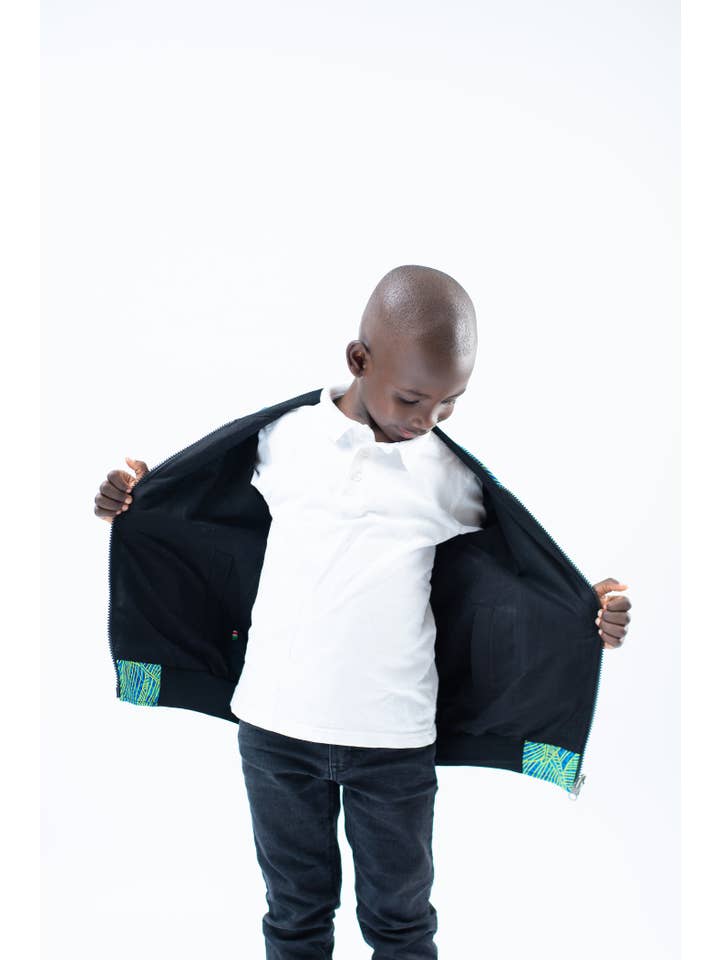 mikono.africa UG - Wholesale Bomber Jacket - Kids - 'Splash Splash' kids jacket6