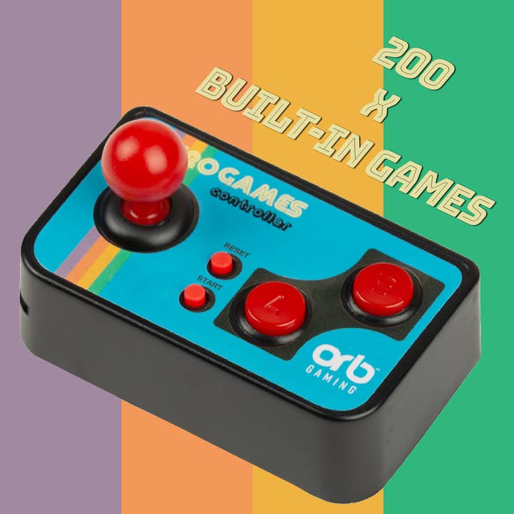 Thumbs Up! - Wholesale Electronic toy – Child & baby - Orb Retro Mini TV Game 200 Games, 8-Bit, Plug & Play6