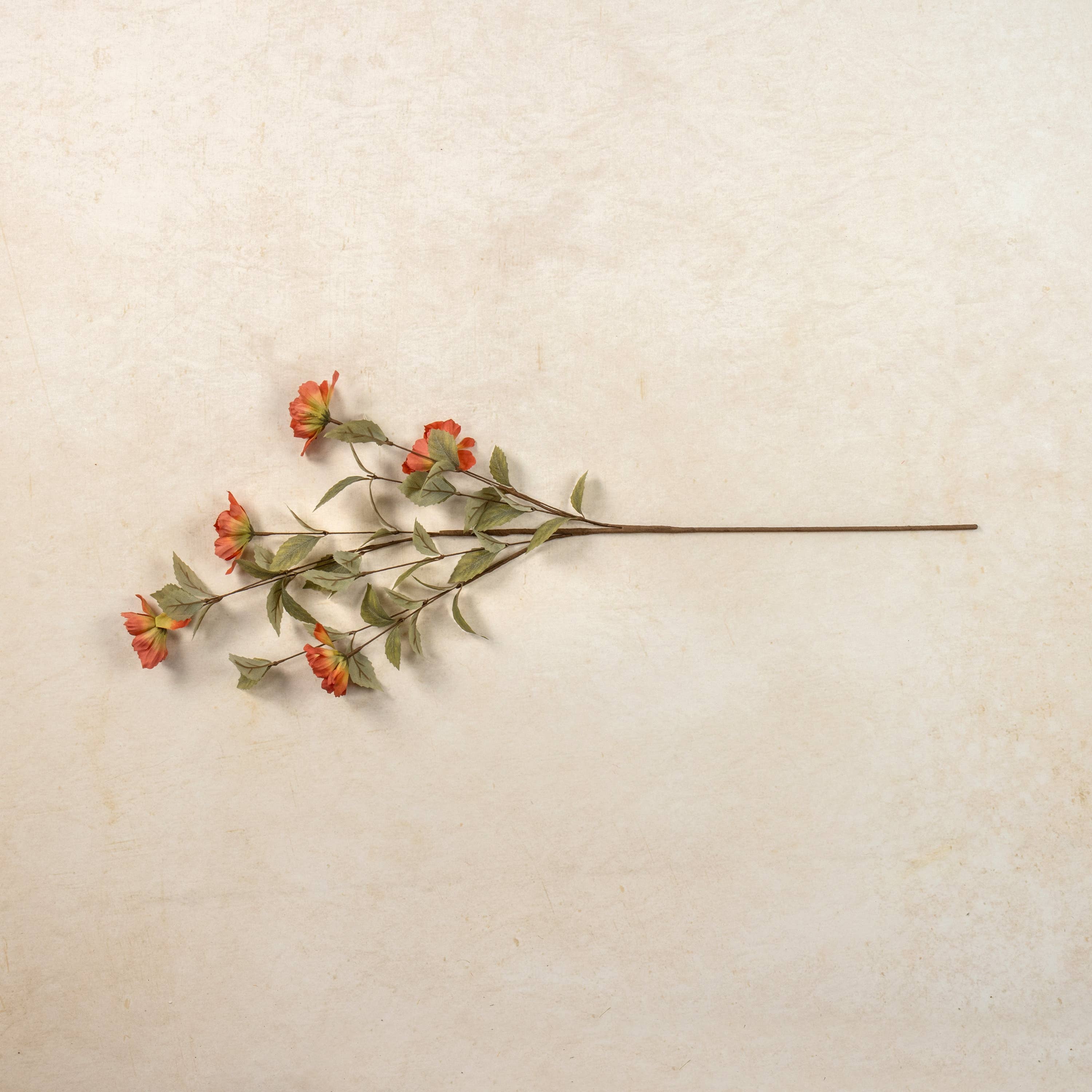 Ragon House - Wholesale Artificial Flowers - 34" ORANGE WILD ROSE SPRAY1