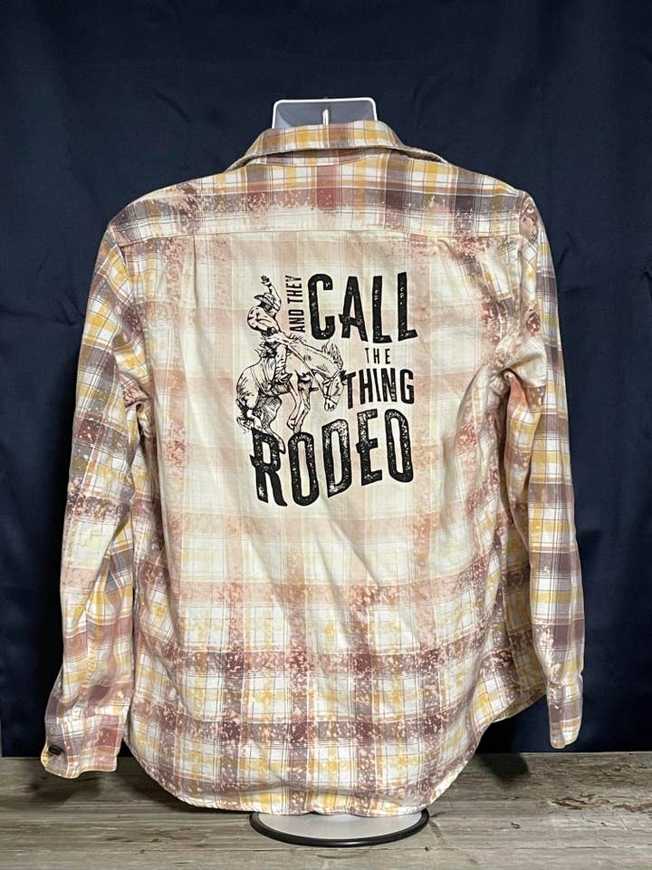 Infidel Nation Apparel - Wholesale Button Down Shirt - Unisex - Rodeo Bleached Button Down Shirt