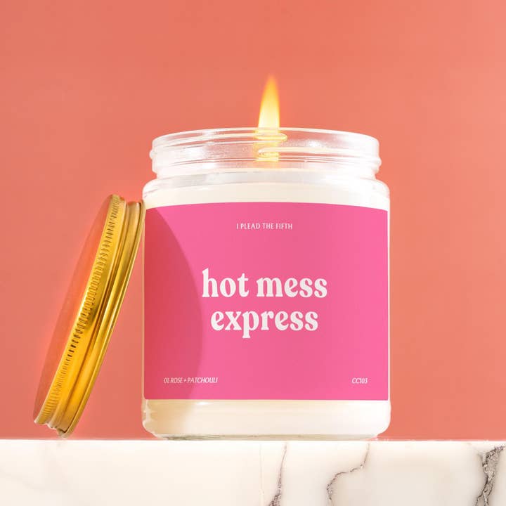 Funny Candle Soy Wax Made In California 9oz CC103 for wholesale by I Plead the Fifth