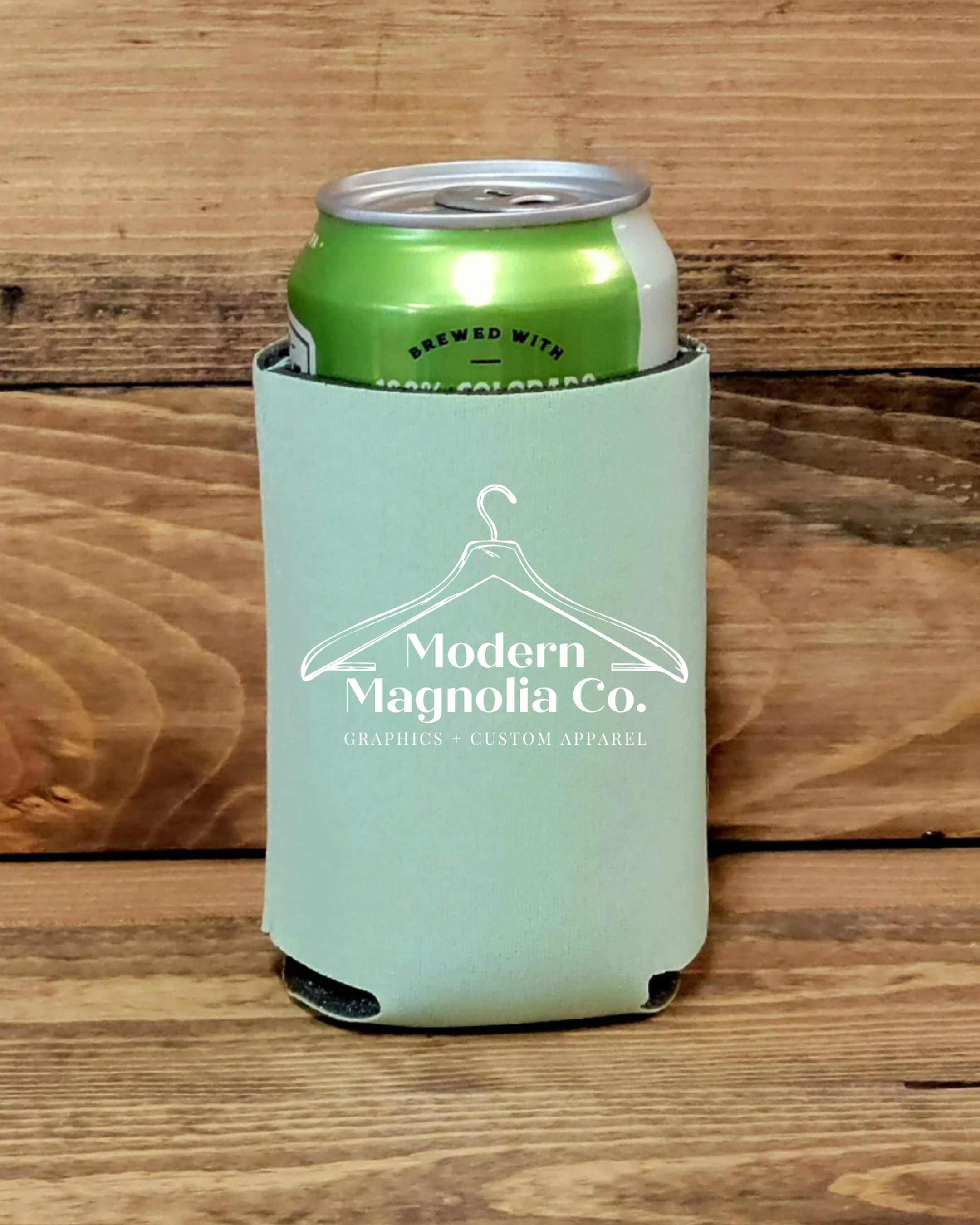 Modern Magnolia Co. - Wholesale Drink Huggers & Koozies - Custom Business Logo Can Koozies2