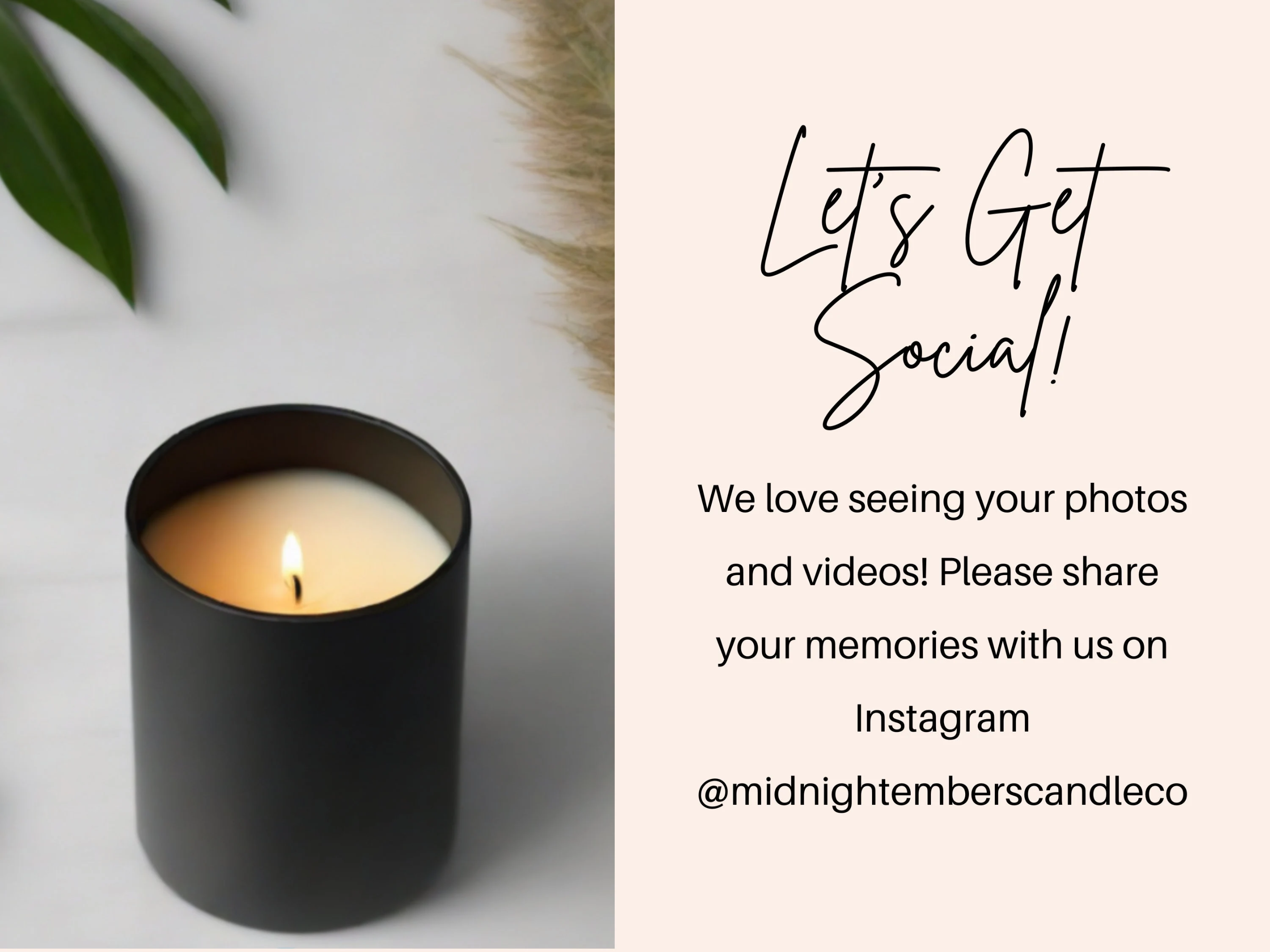 Midnight Embers Candle Co. - Wholesale Jar/Filled Candle - Amber Noir 8 oz. Luxury Cozy Handmade Candle 3