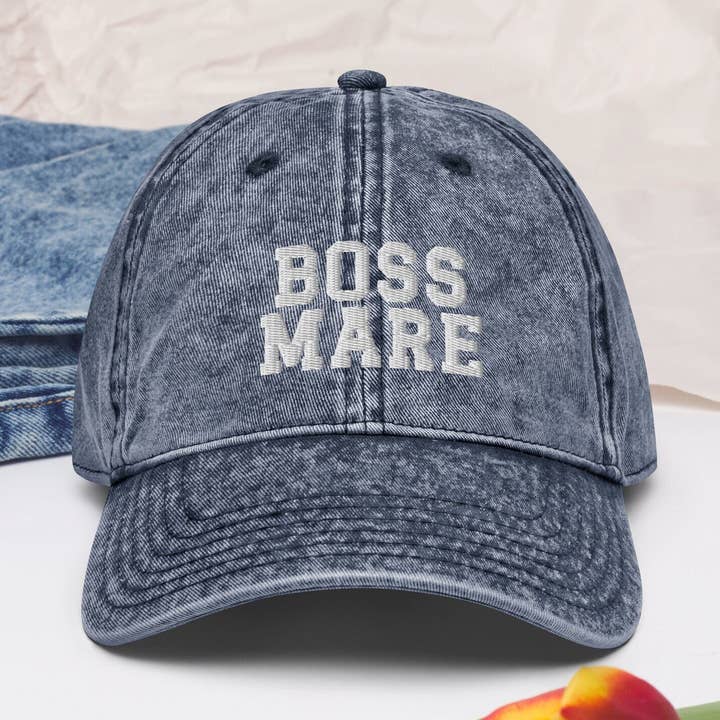 Boss Mare Vintage Style Embroidered Baseball Cap for wholesale by Sweet party Place