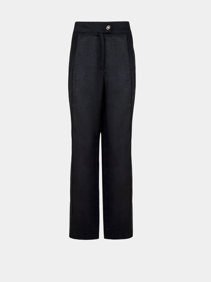 Ligne Noir Straight Pants - ALINE CELI für den Großhandel von Aline CELI