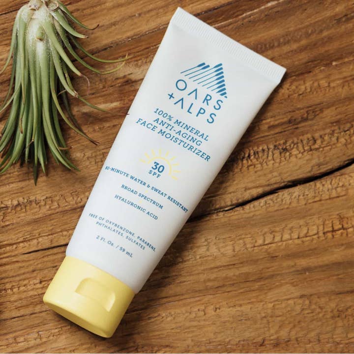 Oars + Alps - Wholesale Facial Moisturizer - Men's - 100% Mineral Anti-Aging Men's Face Moisturizer SPF30, 2oz