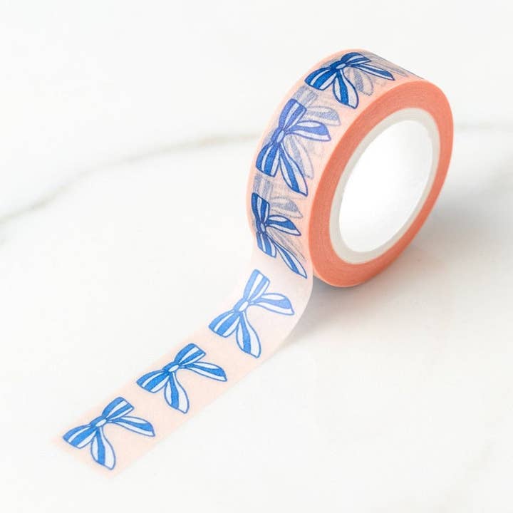 Happy Ribbon Bows Washi Tape, Pattern Paper Tape for wholesale by ILOOTPAPERIE