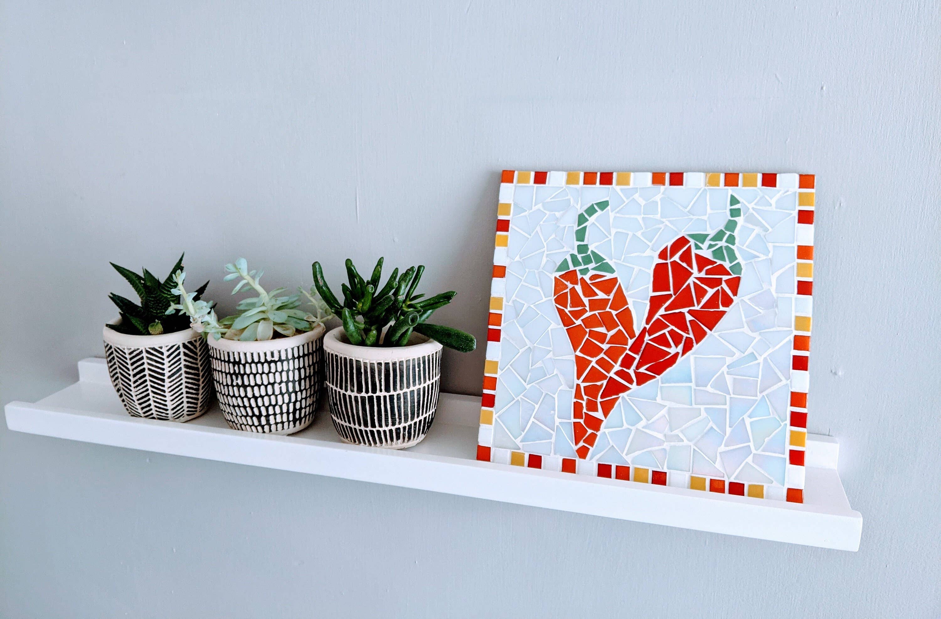 Montet Designs - Wholesale DIY Craft Kit - Chilli Pepper DIY Mosaic Kit - Kitchen trivet2
