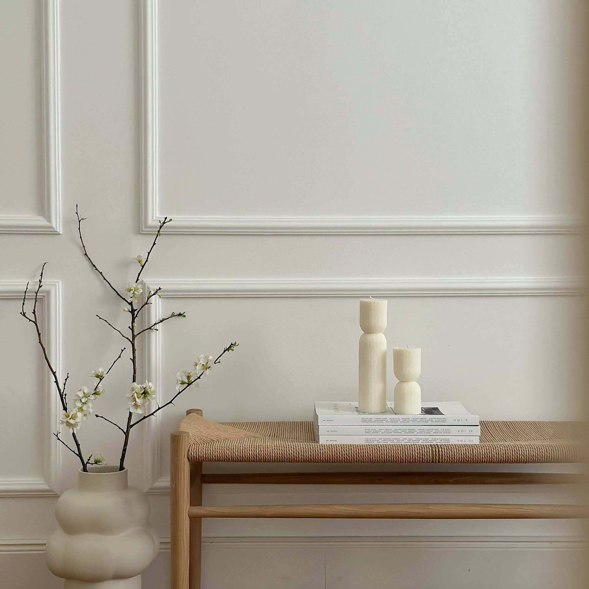 NOMA Studio – wholesale Prydnadsljus – Skulptur Ljus Ios – Rapsvax, H 13 cm3