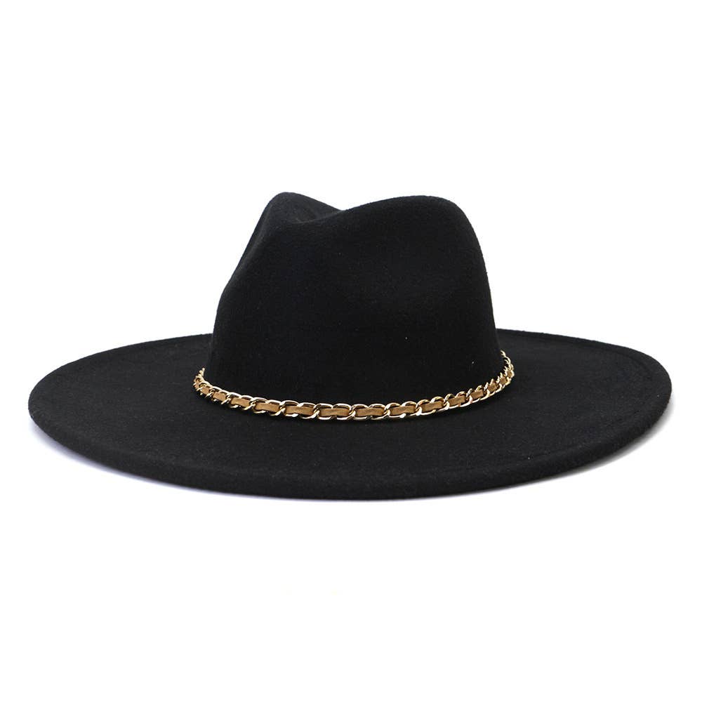 Suzie Q USA - Wholesale Fedora - Women's - Camel Chain Big Brim Peach Heart Top Hat9