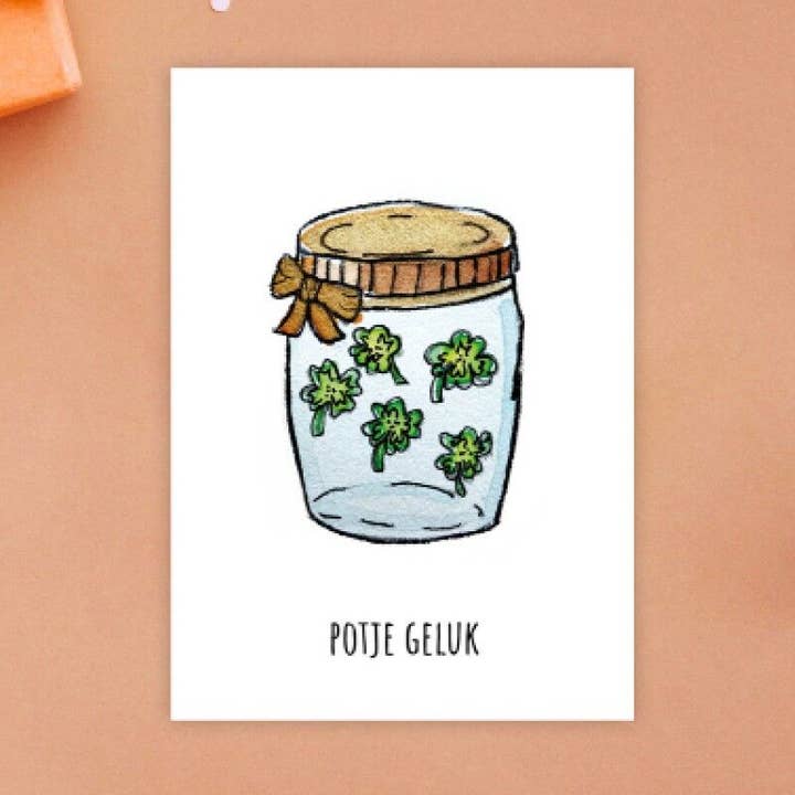 Cartolina Pot of Happiness per la vendita all'ingrosso da parte di Studio Loli