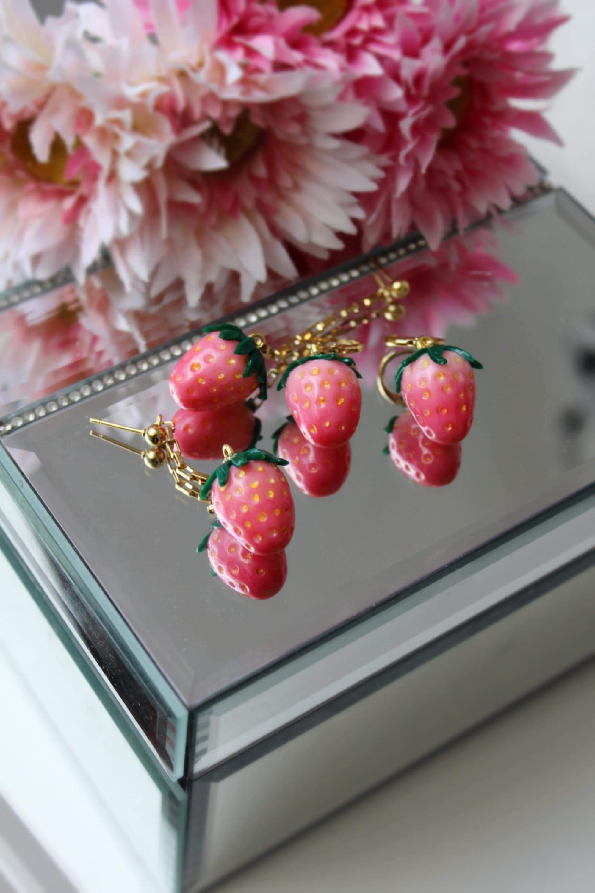 Studio Niani - Wholesale Dangle Earrings - Strawberry Earrings, Dangle Earrings, Valentine's Day Gift2