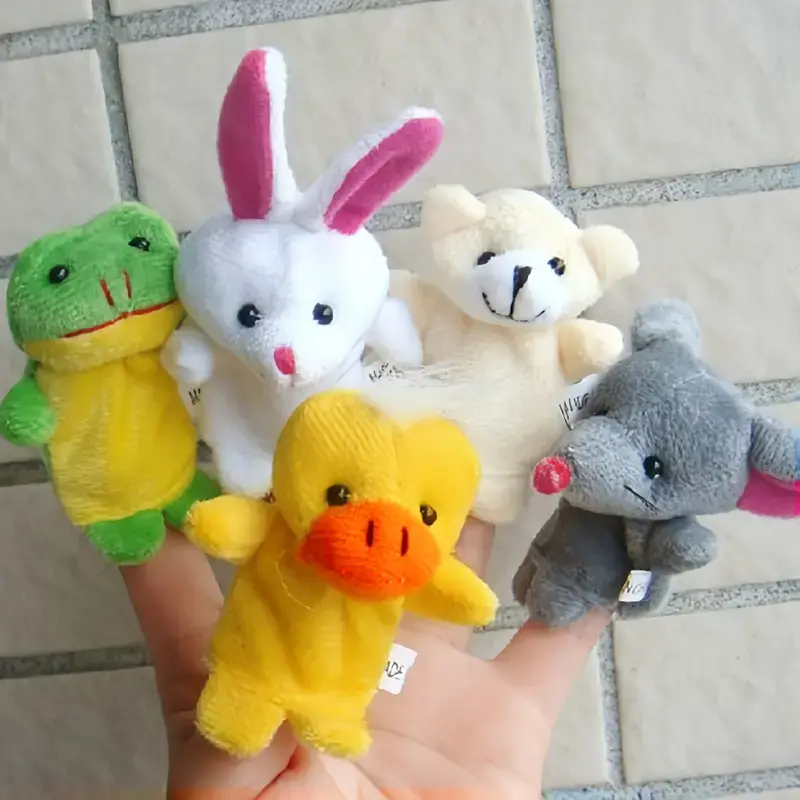 Magnifique Hearts - Wholesale Finger Puppet - Kids & Baby - Set of Cute Animal Finger Puppets, Toys, Birthday Favors0
